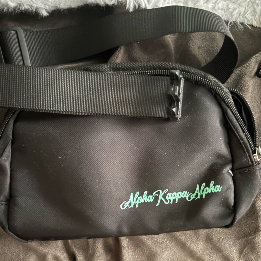 Alpha Kappa Alpha Black Crossbody Bag